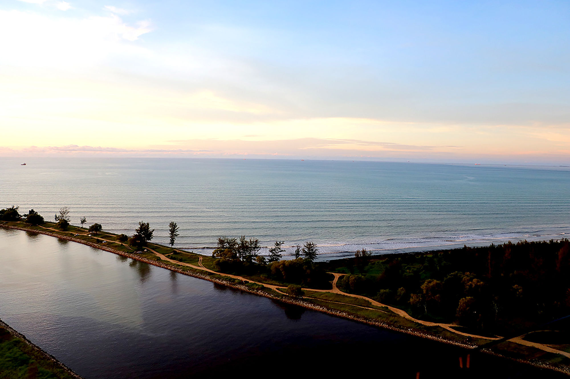 Pullman Miri Waterfront Hotel Exterior photo View of the Atlantic Ocean from the top of the lighthouse